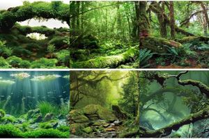 Green Aquarium Background