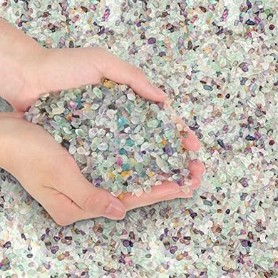 Polished Quartz & Fluorite Gravel for Crafts & Decor
