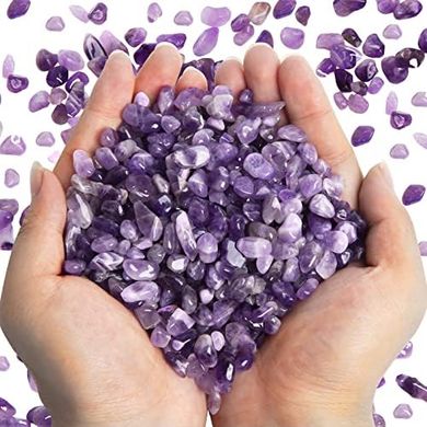 Amethyst Crystal Chips: Tumbled Stones for Healing & Decor
