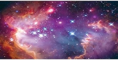 Galaxy Aquarium Background: Nebula Constellation Scene
