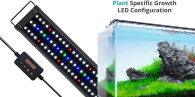 NICREW ClassicLED Plus Aquarium Light: 21W, 30-36" Tank, Adjustable Brightness
