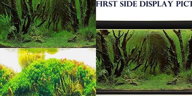 ELEBOX Aquarium Background: Seaweed Wallpaper (15.7"x40")
