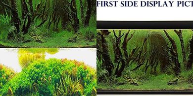 ELEBOX Aquarium Background: Seaweed Wallpaper (15.7"x40")