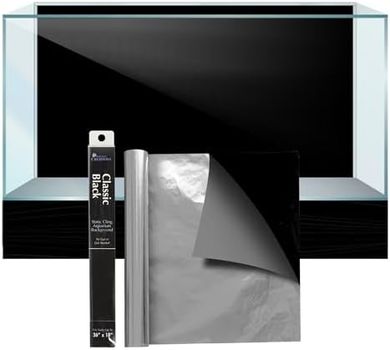 Sporn Classic Black Aquarium Background: 36"x18" Static Cling Film
