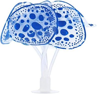 Glowing Silicone Coral Aquarium Decor (Blue)
