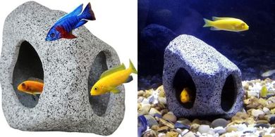 Ceramic Betta Cave: Safe Aquarium Hideaway
