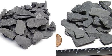 Natural Slate Chips: Miniature Garden & Terrarium Decor (1lb Grey)
