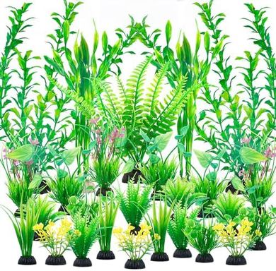 Ameliade Aquarium Plants: 26 Large Plastic Decorations for Fish Tanks
