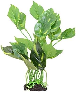 CNZ® Green Lifelike Plastic Aquarium Plant (Small, 10-inch)
