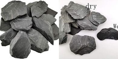 Natural Slate Aquarium Rocks (12 lbs, 5-7")
