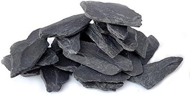 Natural Slate Rocks (3-5 inch) for Miniatures & Aquariums (5 lbs)