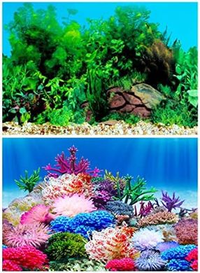 ZIIYAN Aquarium Double-Sided Decor Cling (11.8" x 24.5")
