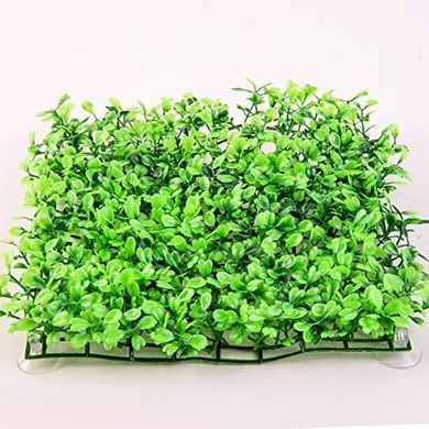 Artificial Aquarium Grass Landscape: 9" Green Plants with Suction Cups
