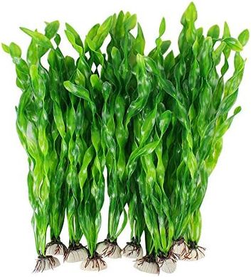 Artificial Seaweed Aquarium Plants (10 Green)
