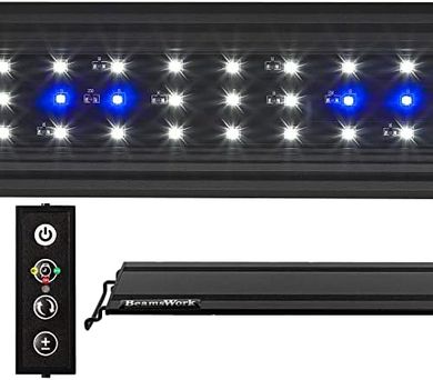 Vivio LED Aquarium Light: Cichlid Fixture (30-36", Dimmable Timer)
