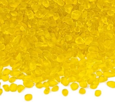 Sea Glass Pebbles: 1 lb Yellow Aquarium & Craft Stones
