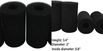 Aquarium Pre-Filter Sponges (4-Pack)
