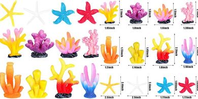 Colorful Artificial Coral Reef Aquarium Decor (12 Pieces)
