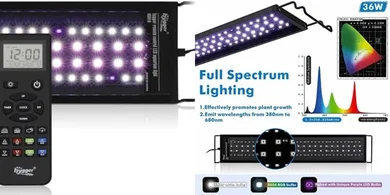 Hygger Advanced Aquarium LED: Full Spectrum, Customizable Lighting

