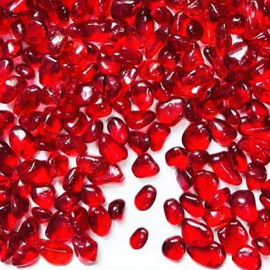 Red Sea Glass Aquarium Pebbles & Gravel for Fish Tanks