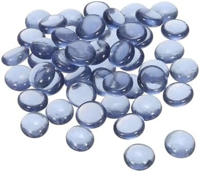 Gray Glass Marbles: Vase, Fish Tank, Table Decor (100 pcs)
