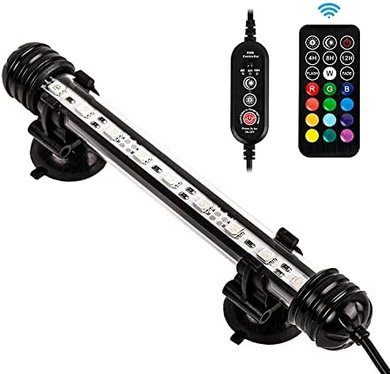 iKefe 7.5" Color-Changing LED Aquarium Light with Remote