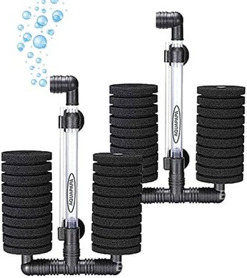 Quiet Aquarium Bio Sponge Filters (2-pack, 55-gallon)