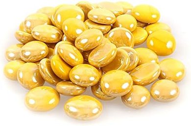 China Yellow Reflective Glass Gravel (17-19mm, 335g)
