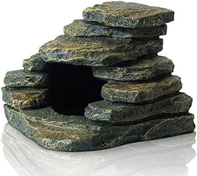 FEDOUR Aquarium Ornament Set: Skulls, Castle, Caves, & Rocks
