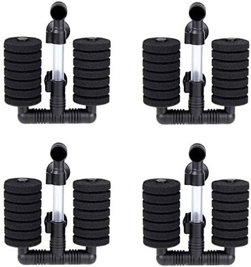 AQUANEAT Bio Sponge Filters (4-pack) for small aquariums (up to 20 gallons)