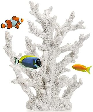 TOPZEA Realistic White Coral Aquarium & Home Decor