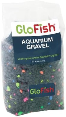 GloFish Black Gravel: Fluorescent Accents, 5 lb
