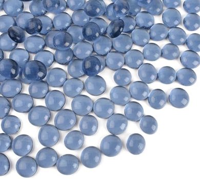 Gray Glass Marbles: 100pcs for Vase Fillers, Aquariums, & Crafts