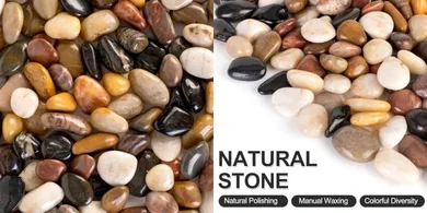 River Rock Aquarium Gravel & Pebbles (5 lbs)