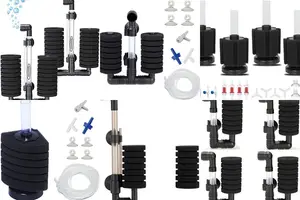 5-Stage Sponge Filter with Suction Cup