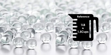 Clear Glass Gemstone Vase/Aquarium Filler (80-93 pcs)