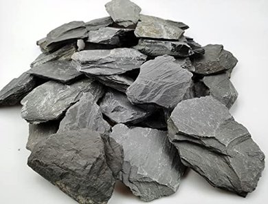 Natural Slate Aquarium Rocks (3.5 lb, 3-5 inch)